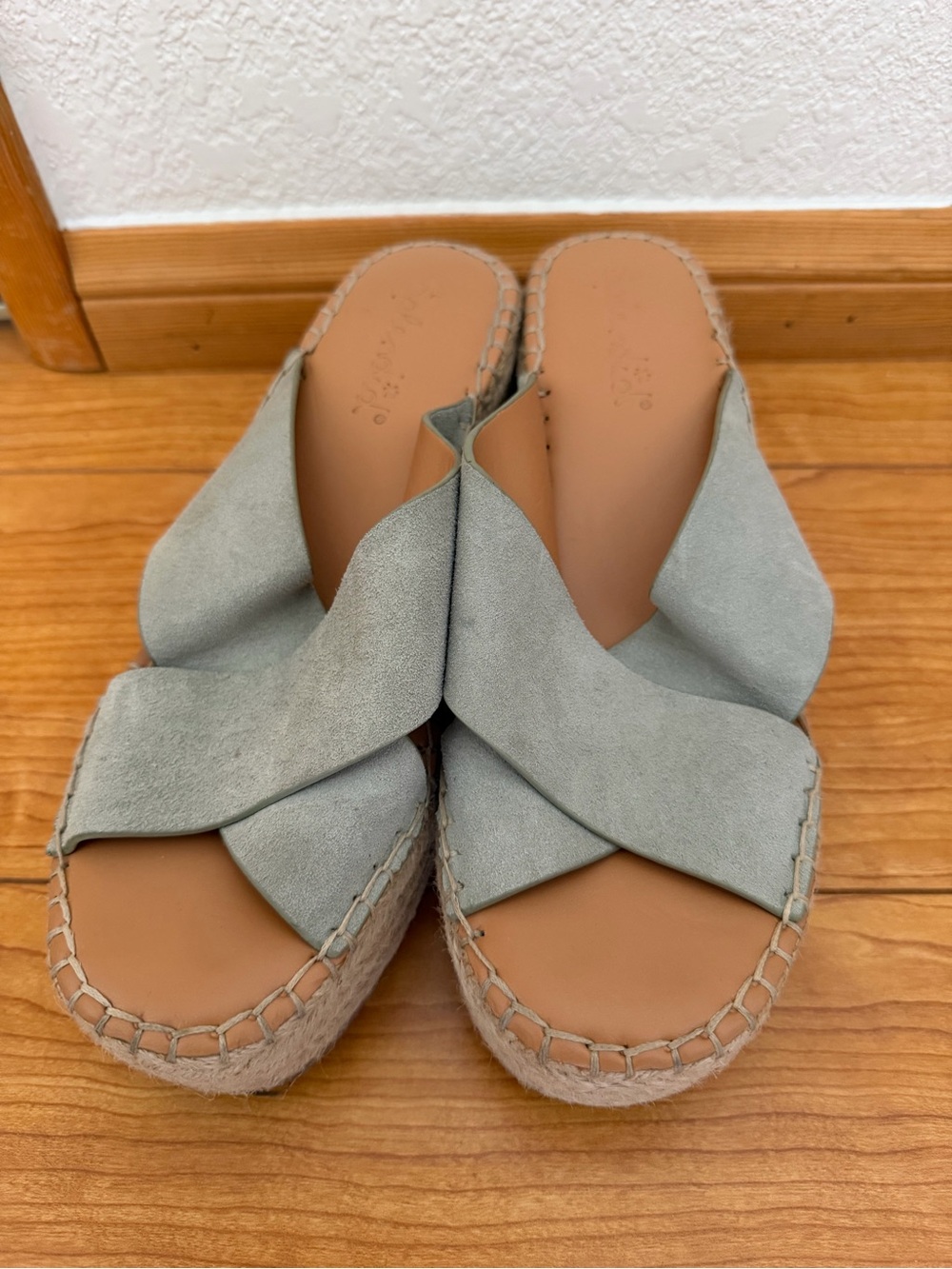 Splendid Women's Slip-On Espadrille Sandals in Light Sage